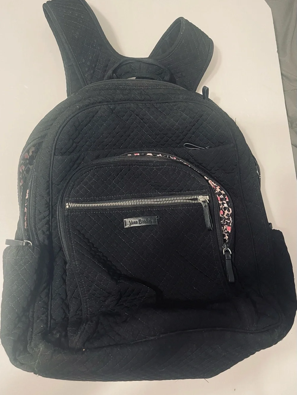 Vera Bradley Quilted Black Backpack